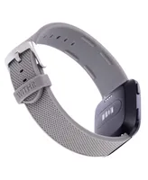 WITHit Navy, Gray and Light Pink Woven Silicone Band Set, 3 Piece Compatible with the Fitbit Versa and Fitbit Versa 2