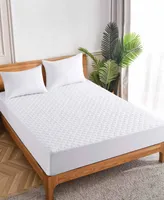 Unikome Water-Resistant Four Leaf Quilted Fitted Mattress Protector 18" Deep