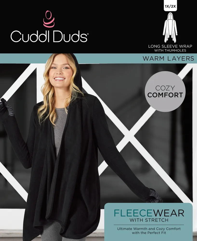 Cuddl Duds Plus Size Fleecewear With Stretch Long Sleeve Top - Macy's