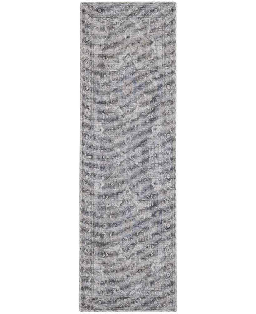 Nicole Curtis Series 1 SR101 Machine-Washable 2' x 6' Runner Area Rug