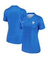 Women's Nike Blue France National Team 2022/23 Away Pre-Match Performance Top