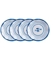 Q Squared Melamine Sardinia 5.5" Canape Plate Set/4