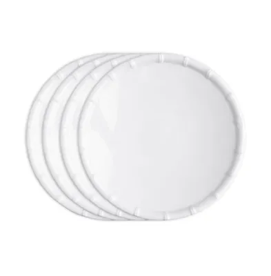 Q Squared Melamine Zen Bamboo 9" Salad Plates, Set of 4