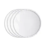 Q Squared Melamine Zen Bamboo 9" Salad Plate Set/4