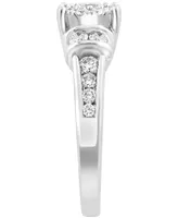 Effy Diamond Halo Engagement Ring (1 ct. t.w.) in 14k White Gold