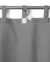 Elrene Home Fashions Matine Solid Tab Top Indoor/Outdoor Window Curtain