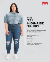 Levi's Trendy Plus 721 High-Rise Skinny Jeans