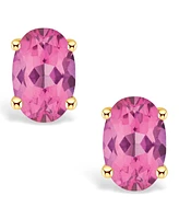 Pink Topaz (1-1/7 ct. t.w.) Stud Earrings 14K Yellow Gold or White