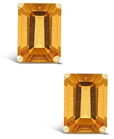 Citrine (3-1/5 ct. t.w.) Stud Earrings 14K Yellow Gold or White