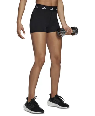 adidas Women's Techfit Elastic-Waist Biker Shorts