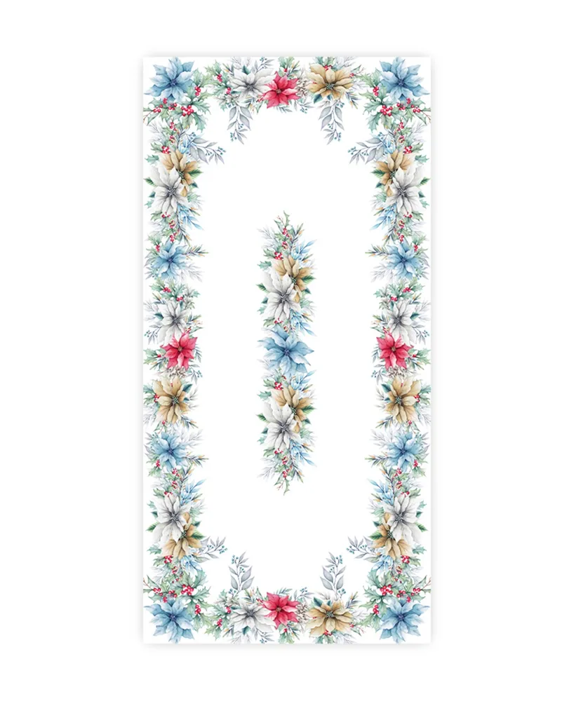 Laural Home Glad Tidings Tablecloth, 70" x 144" - Off