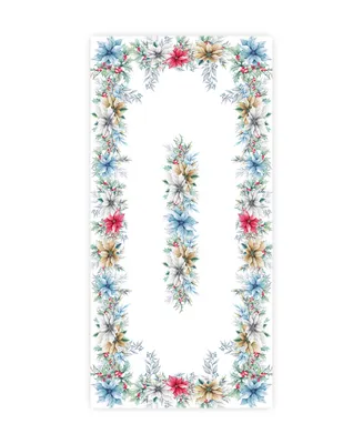 Laural Home Glad Tidings Tablecloth, 70" x 144" - Off