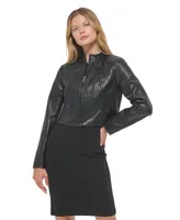 Dkny Faux-Leather Moto Jacket