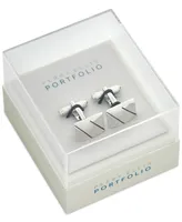 Perry Ellis Portfolio Men's Diagonal Line Cufflinks