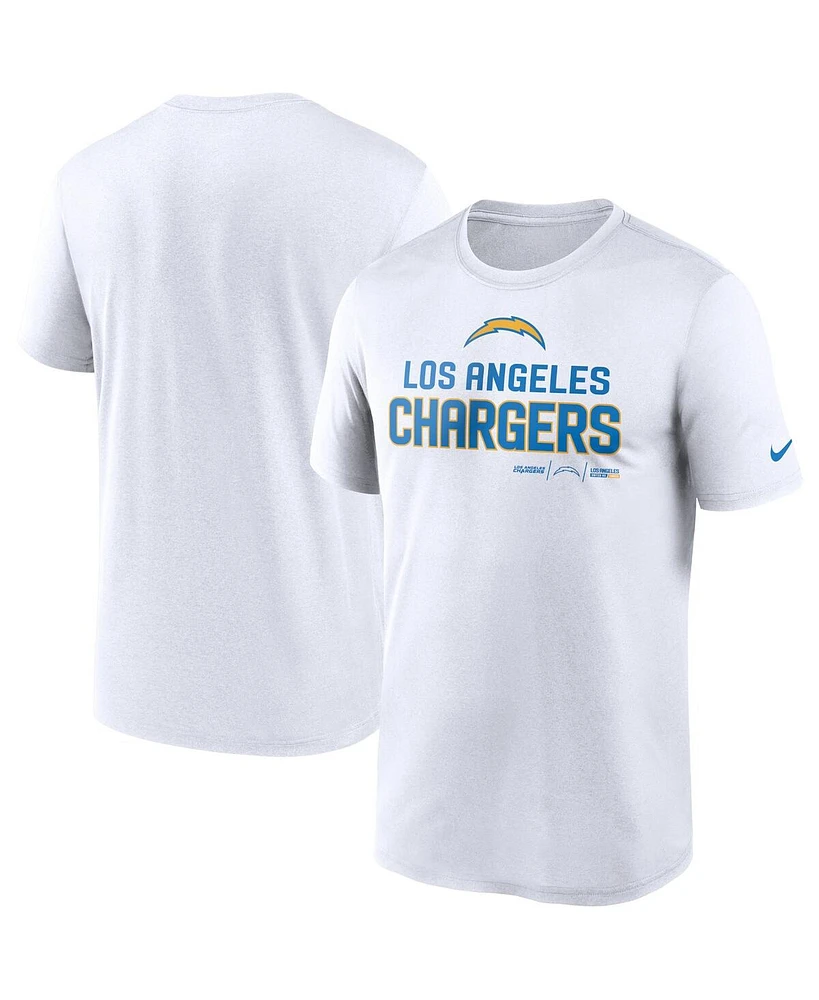 Men's Nike White Los Angeles Chargers Legend Community Performance T-shirt