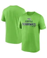 Men's Nike Neon Green Seattle Seahawks Legend Community Performance T-shirt