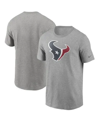 Men's Nike Heathered Gray Houston Texans Primary Logo T-shirt