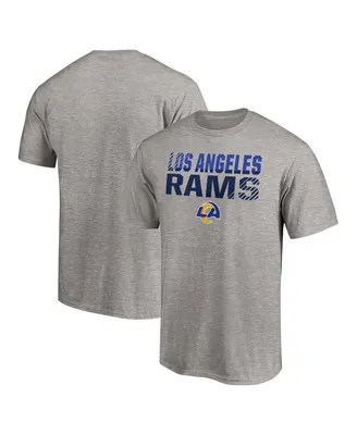 Men's Fanatics Heathered Gray Los Angeles Rams Big and Tall Fade Out Team T-shirt