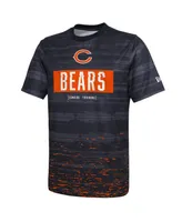 Men's New Era Navy Chicago Bears Combine Authentic Sweep T-shirt