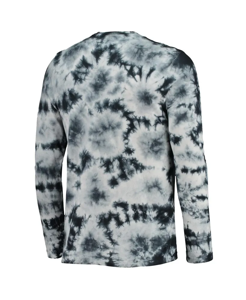 Men's New Era Black New Orleans Saints Tie-Dye Long Sleeve T-shirt