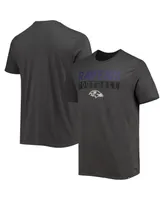 Men's '47 Charcoal Baltimore Ravens Dark Ops Super Rival T-shirt
