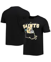 Men's New Era Black Orleans Saints Local Pack T-shirt