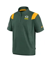 Men's Nike Green Bay Packers Coaches Chevron Lockup Pullover Top
