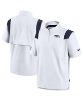 Men's Nike White Seattle Seahawks Coaches Chevron Lockup Pullover Top