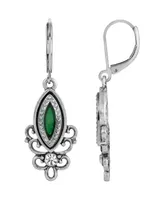 2028 Pewter Filigree Drop Earring