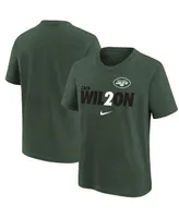 Big Boys Zach Wilson Green New York Jets Local Pack Player Graphic T-shirt