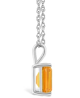 Citrine (3-1/7 ct. t.w.) Pendant Necklace 14K White Gold or Yellow