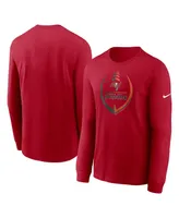 Men's Nike Red Tampa Bay Buccaneers Icon Legend Long Sleeve T-shirt