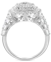 Effy Diamond Halo Cluster Ring (2-1/5 ct. t.w.) in 14k White Gold