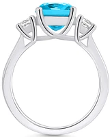 Macy's Blue Topaz (2-3/4 ct. t.w.) and Diamond (1/3 Ring 14K Gold