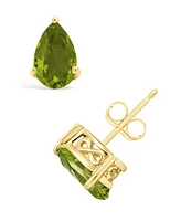 Macy's Peridot (1-7/8 ct. t.w.) Stud Earrings in 14K Gold