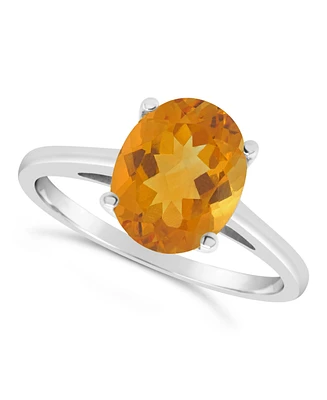 Macy's Citrine (2-1/2 ct. t.w.) Ring 14K White Gold
