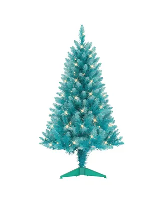 4' Pre-Lit Fashion Christmas Tree with 150 Clear Incandescent Lights