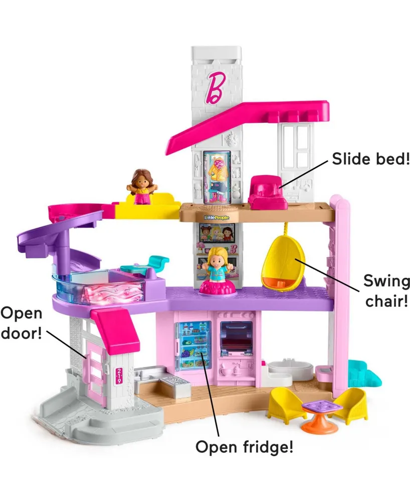 Little People Barbie Little DreamHouse Toddler Playset, Lights