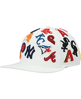 Men's Pro Standard White Mlb Pro League Wool Snapback Hat