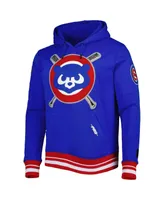 Men's Pro Standard Royal Chicago Cubs Mash Up Logo Pullover Hoodie