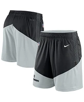 Men's Nike Black, Silver Las Vegas Raiders Sideline Primary Lockup Performance Shorts