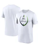 Men's Nike White Seattle Seahawks Icon Legend Performance T-shirt