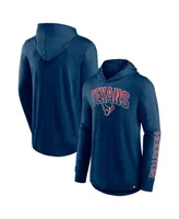 Men's Fanatics Navy Houston Texans Front Runner Pullover Hoodie