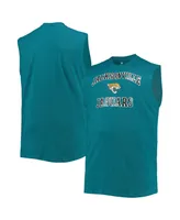 Men's Teal Jacksonville Jaguars Big and Tall Muscle Tank Top