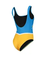Women's Foco Powder Blue Los Angeles Chargers Team One-Piece Swimsuit
