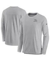 Men's Nike Gray Seattle Seahawks Lockup Performance Long Sleeve T-shirt