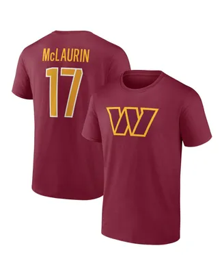 Men's Fanatics Terry McLaurin Burgundy Washington Commanders Player Icon Name and Number T-shirt