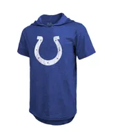 Men's Majestic Threads Jonathan Taylor Royal Indianapolis Colts Player Name and Number Tri-Blend Hoodie T-shirt