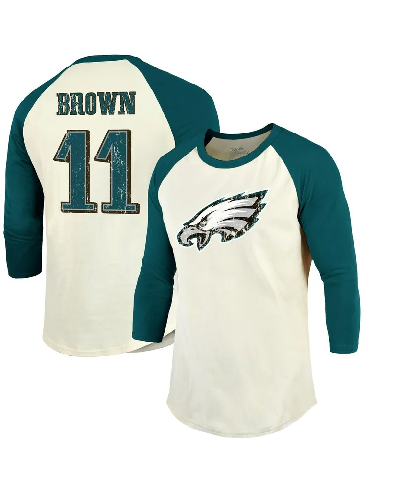 Men's Nike A. J. Brown Black Philadelphia Eagles Player Name & Number T-Shirt