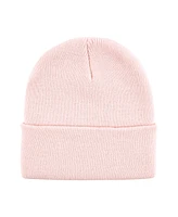 Hudson Baby Unisex Adult Knit Cuffed Beanie 3pk, Pink White, Adult